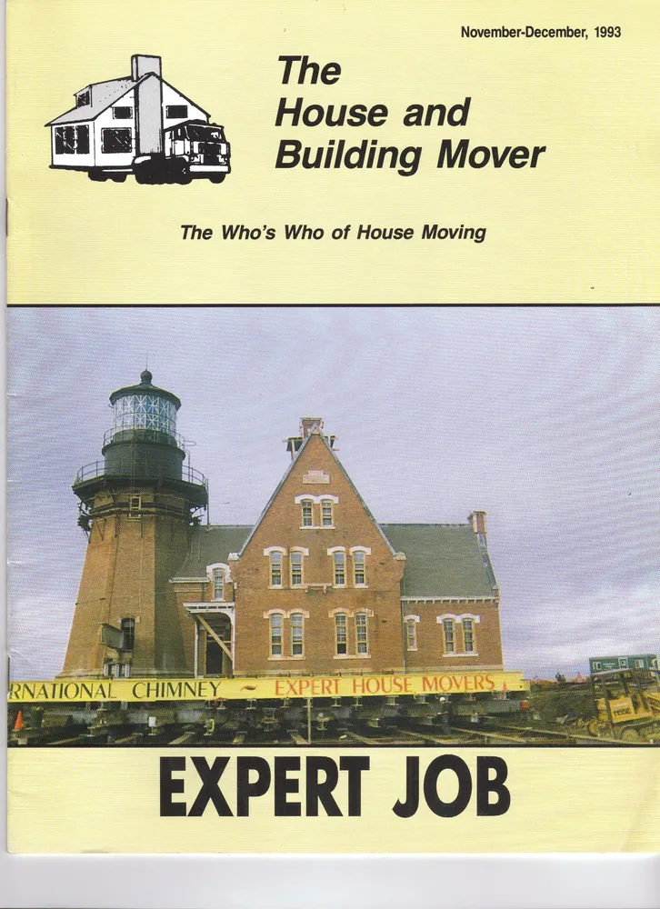 Block Island Lighthouse move featured on a 1993 magazine cover