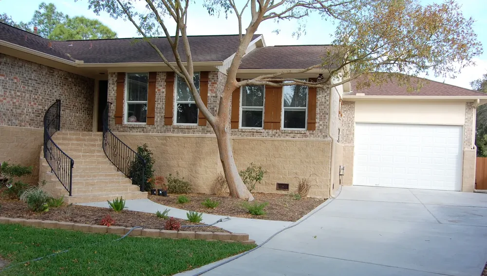 Galveston County home after foundation leveling and stabilization