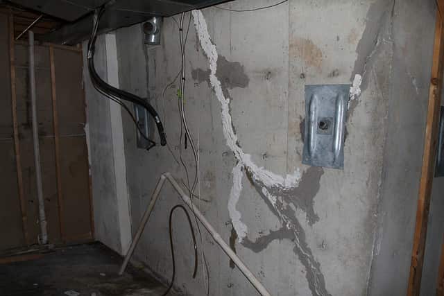 Pressure cracks in house foundation