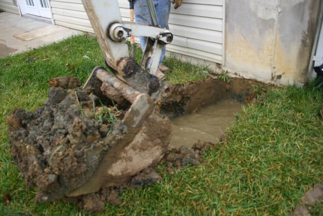 Soil saturation in clay